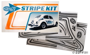 Beetle Flat 4 Silver C-Strike Sticker Kit (40 Piece)