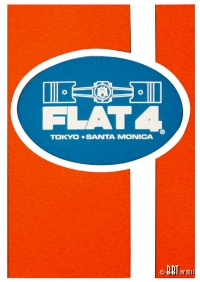 ON SALE Flat 4 Racing Stripe Sticker