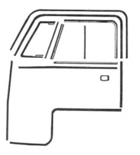 Splitscreen Bus Cab Door Seal Bundle Kit (Both Doors)