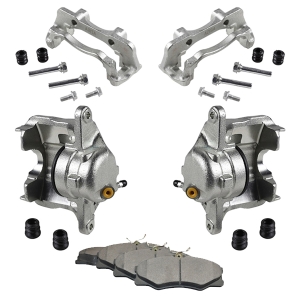 Type 25 Front Brake Caliper Kit - 1986-92 - Pair With Pads And Carriers (Girling)