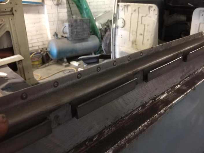 Baywindow Bus Rear Side Window Frame Recess - Left (Behind Track Cover)