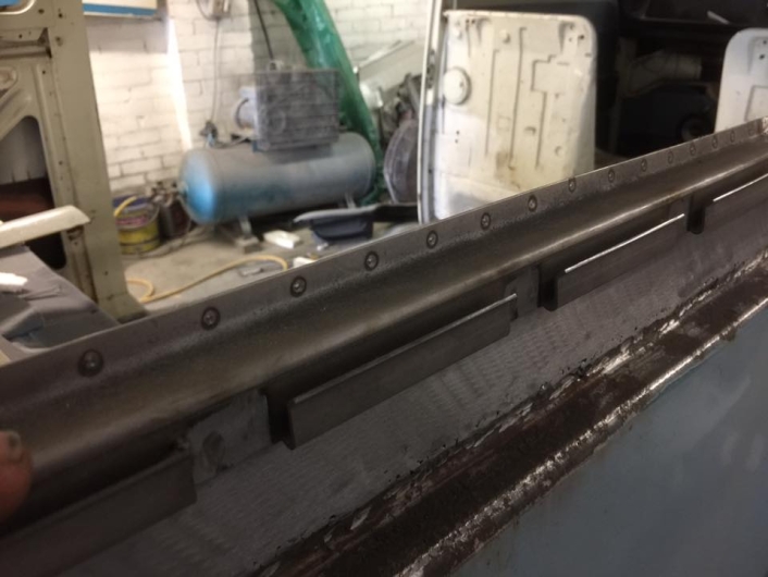 Baywindow Bus Rear Side Window Frame Recess - Right (Behind Track Cover)