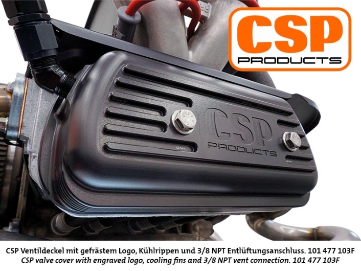 CSP Billet Rocker Covers - Type 1 Engines (Machined Logo With 3/8