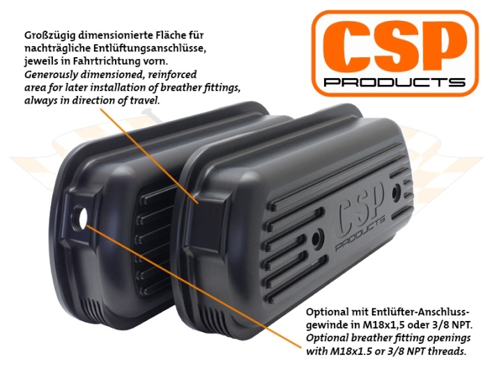 CSP Billet Rocker Covers - Type 1 Engines (Laser Engraved Logo)