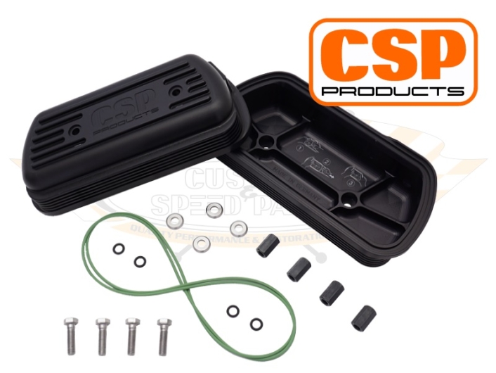 CSP Billet Rocker Covers With Cooling Vents - Type 1 Engines (Machined Logo With 3/8