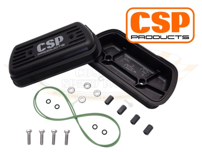 CSP Billet Rocker Covers With Cooling Fins - Type 1 Engines (Laser Engraved Logo)