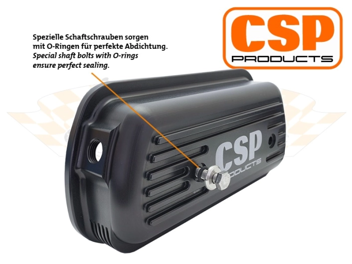 CSP Billet Rocker Covers With Cooling Fins - Type 1 Engines (Laser Engraved Logo)