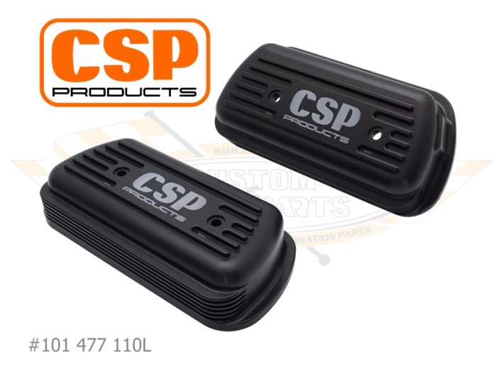 CSP Billet Rocker Covers With Cooling Fins - Type 1 Engines (Laser Engraved Logo)