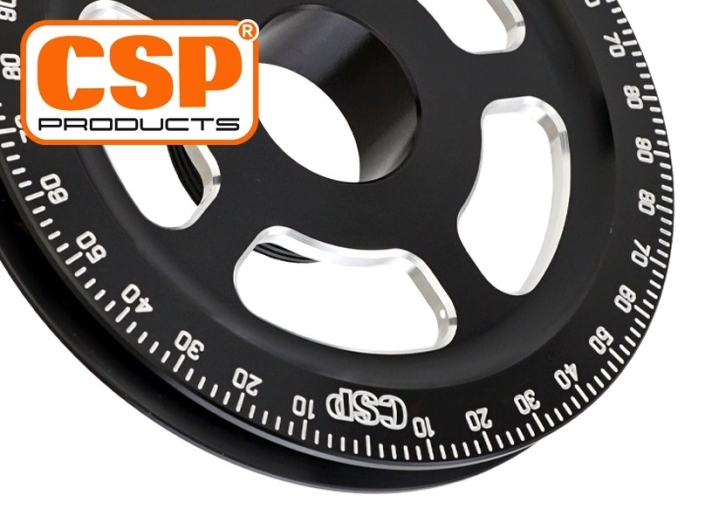 CSP Power Pulley - 146mm - Spoke Design - Type 1 Engines (Used For Porsche Cooling Conversion)