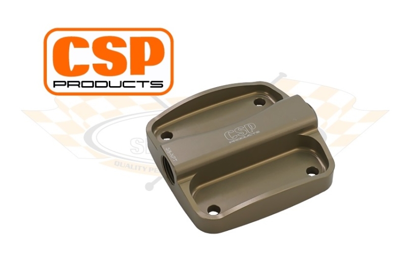 CSP Type 1 Full Flow Oil Pump Cover With Pressure Valve - 6mm Studs (Includes 25HP + 30HP) - 3/8