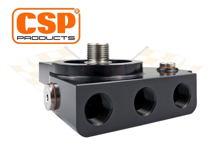 CSP Oil Filter Bracket With Thermostat - M18x1.5