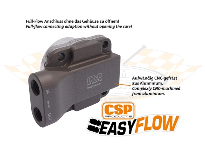CSP Easy Flow Oil Pump - 30mm Gears - 3 Bolt Camshaft (1969-71) - 8mm Studs