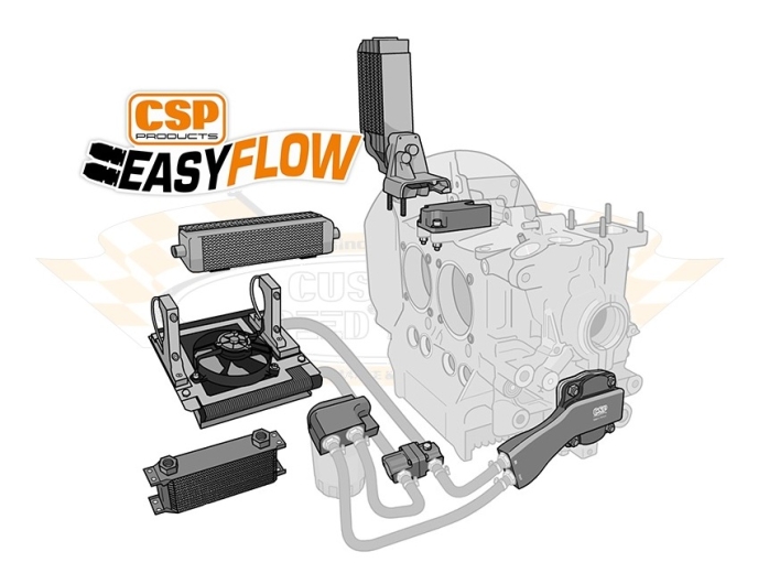 Baywindow Bus CSP Easy Flow Oil Pump With Pressure Valve - 3 Bolt Camshaft (1969-71) - 8mm Studs