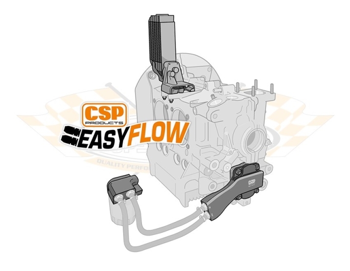 Baywindow Bus CSP Easy Flow Oil Pump With Pressure Valve - 4 Bolt Camshaft (1972-79) - 8mm Studs