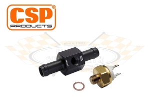 CSP Oil Cooler Fan Thermostat Switch With Hose Connectors