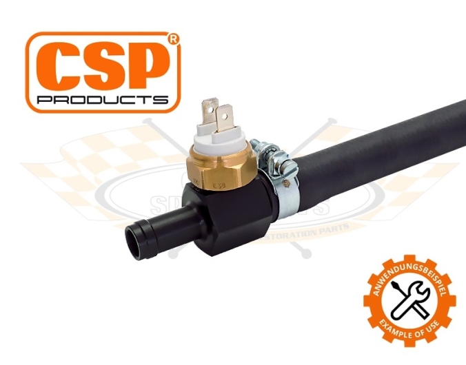 CSP Oil Cooler Fan Thermostat Switch With Hose Connectors