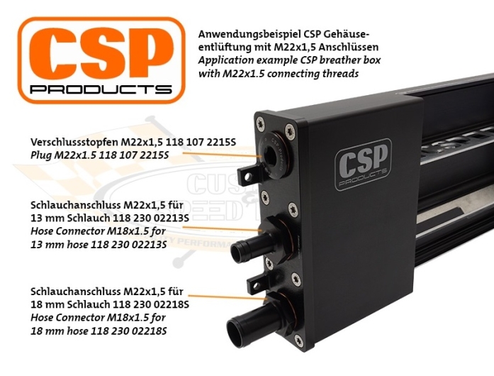 CSP M22x1.5 Plug (Black)