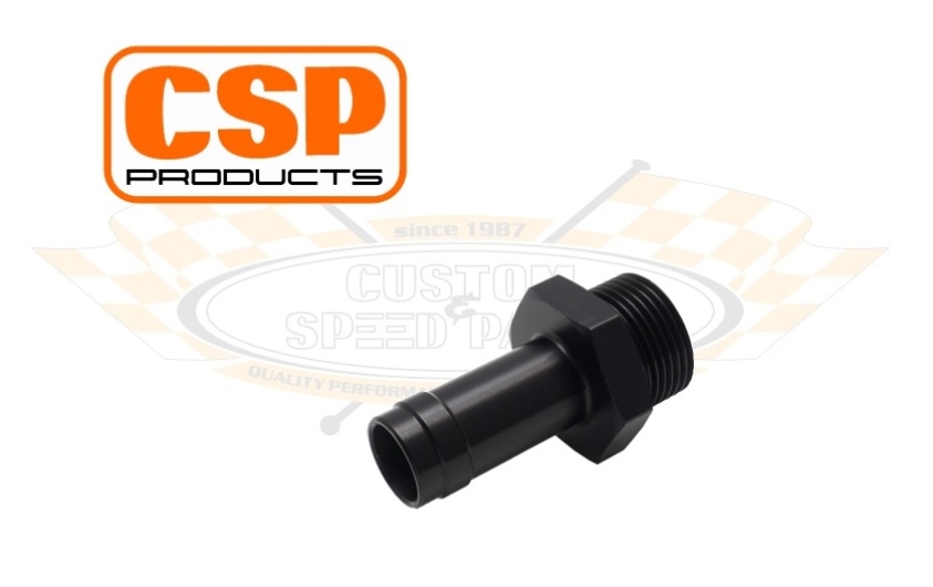 CSP M22x1.5 Barb Fitting - For 15mm Hose (Black)