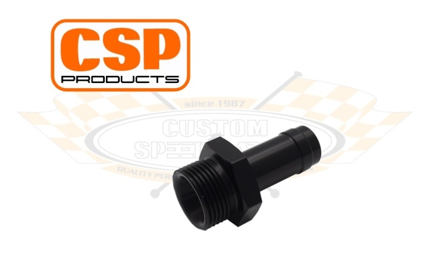 CSP M22x1.5 Barb Fitting - For 15mm Hose (Black)