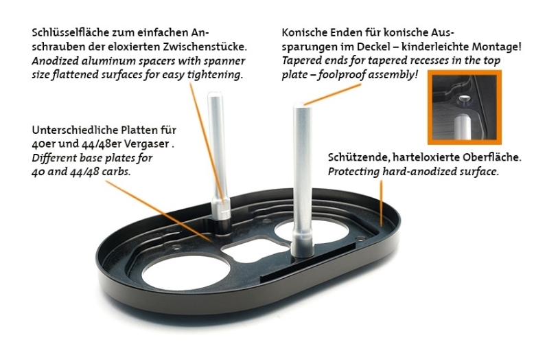 CSP Weber 44/48 IDF Air Filter - 100mm Without Breather