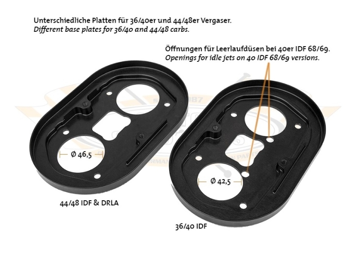 CSP Weber 40 IDF Air Filter - 100mm Without Breather