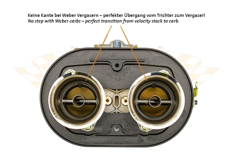 CSP Weber 44/48 IDF Air Filter (With Crest) - 83mm With M22x1.5 Breather Fitting