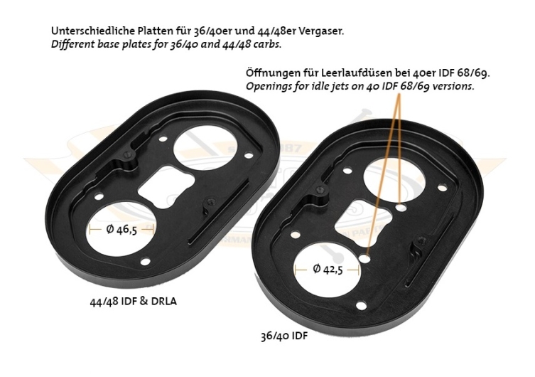 CSP Weber 40 IDF Air Filter (With Crest) - 83mm Without Breather