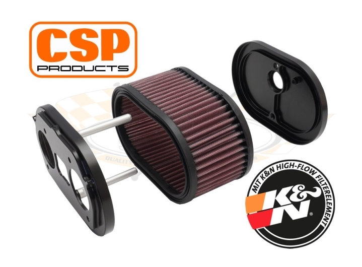 CSP Weber 44/48 IDF Air Filter - 100mm With Porsche 356 Breather Fitting