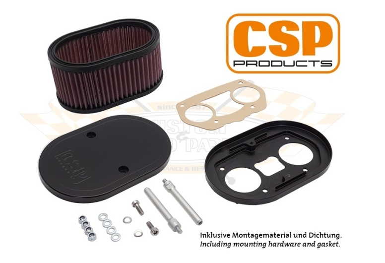 CSP Weber 44/48 IDF Air Filter - 100mm With Porsche 356 Breather Fitting