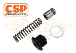 CSP Type 4 Oil Pressure Relief Valve Spring And Piston - With Oil Pressure Relief Valve Screw - 1700cc + 1800cc