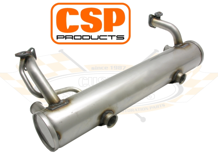 Beetle CSP Stainless Exhaust - 1963-79 - 1200cc With Heat Risers