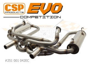 CSP Karmann Ghia EVO Competition Exhaust - 38mm Bore (For Use With CSP J Tubes)