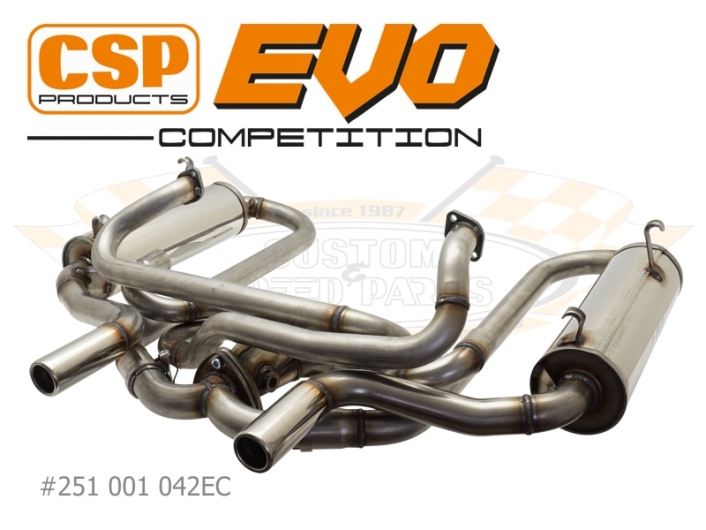 Beetle CSP EVO Competition Exhaust - 38mm Bore (For Use With CSP J Tubes)