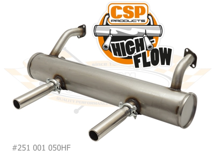 Beetle CSP High Flow Exhaust - 1963-79 - 1300cc-1600cc Without Heat Risers