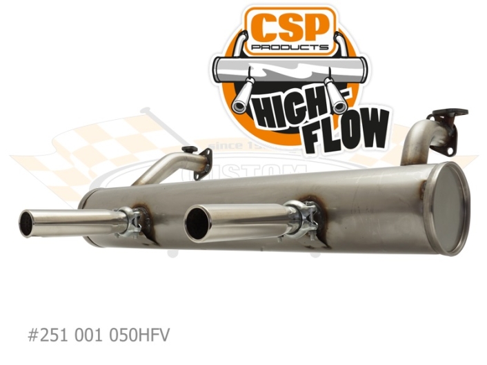 Beetle CSP High Flow Exhaust - 1963-79 - 1200cc With Heat Risers