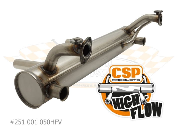 Beetle CSP High Flow Exhaust - 1963-79 - 1300cc-1600cc With Heat Risers