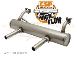 Beetle CSP High Flow Exhaust - 1963-79 - 1200cc With Heat Risers