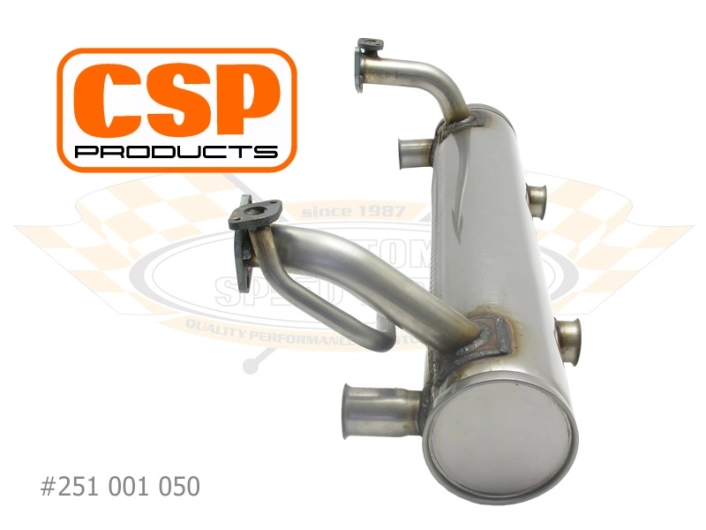 Beetle CSP Stainless Exhaust - 1963-79 - 1300cc-1600cc With Heat Risers