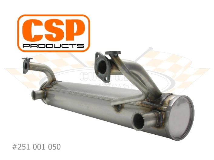 Beetle CSP Stainless Exhaust - 1963-79 - 1300cc-1600cc With Heat Risers