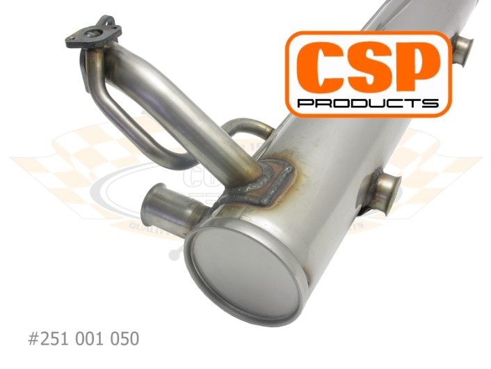 Beetle CSP Stainless Exhaust - 1963-79 - 1300cc-1600cc With Heat Risers