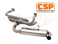 Karmann Ghia CSP Single Quiet Pack Exhaust (J Tubes and Single Carb)