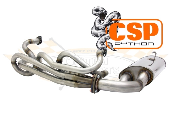 CSP Baywindow Bus Python Exhaust - 1972-79 - Type 1 Engine - 38mm Bore