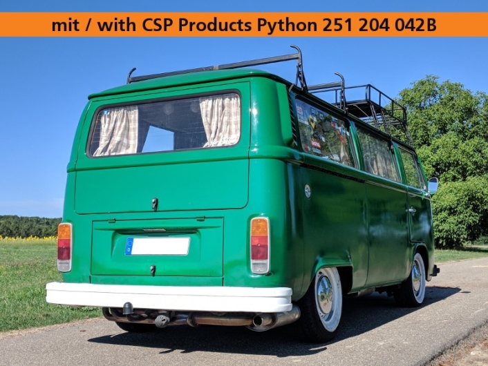 CSP Baywindow Bus Python Exhaust - 1972-79 - Type 4 Engine - 42mm Bore