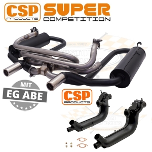 CSP Beetle Supercomp Exhaust Kit With Heat Exchangers (Single Carb)