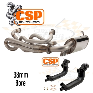 CSP Beetle Python Exhaust Kit with Heat Exchangers - Type 1 Engine - 38mm Bore