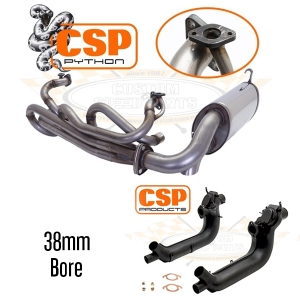 CSP Beetle Python Exhaust Kit With Heat Exchangers - Type 1 Engine - 38mm Bore - With Heat Risers