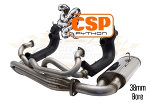 CSP Baywindow Bus Python Exhaust Kit with Heat Exchangers - 1972-79 - Type 1 Engine - 38mm Bore