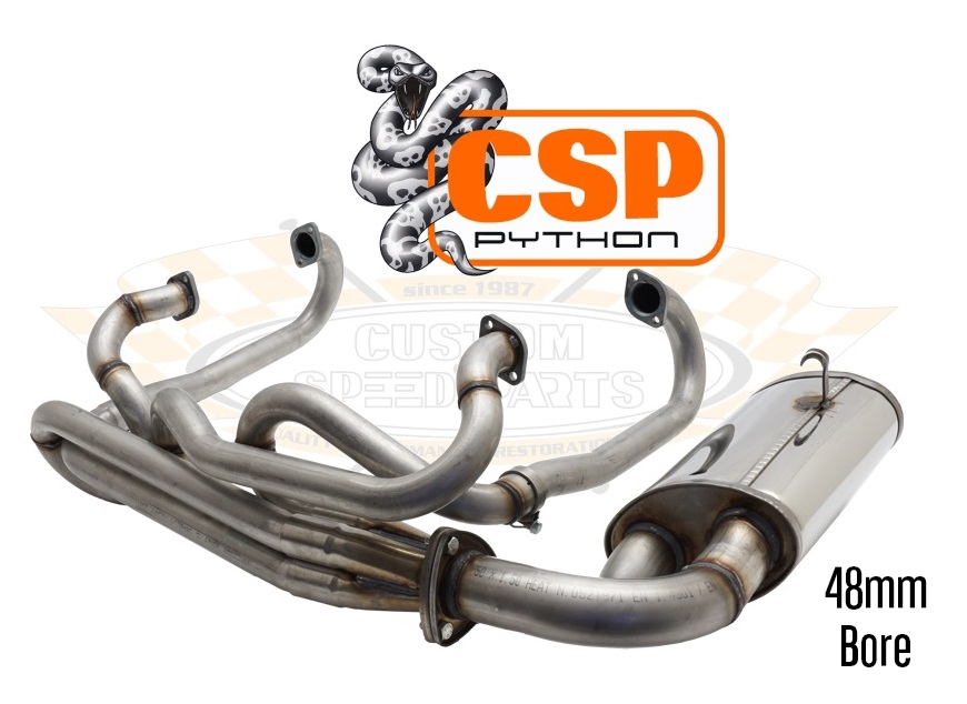 CSP Baywindow Bus Python Exhaust Kit With J Tubes - 1972-79 - Type 1 ...