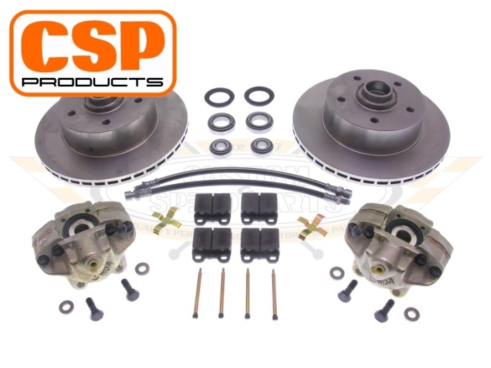 Porsche Stud Pattern Beetle Vented Front Disc Brake Conversion Kit (5x130 PCD)