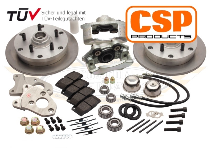 CSP Beetle Front Disc Brake Conversion (Zero Offset) - 1950-65 - 5x130 PCD